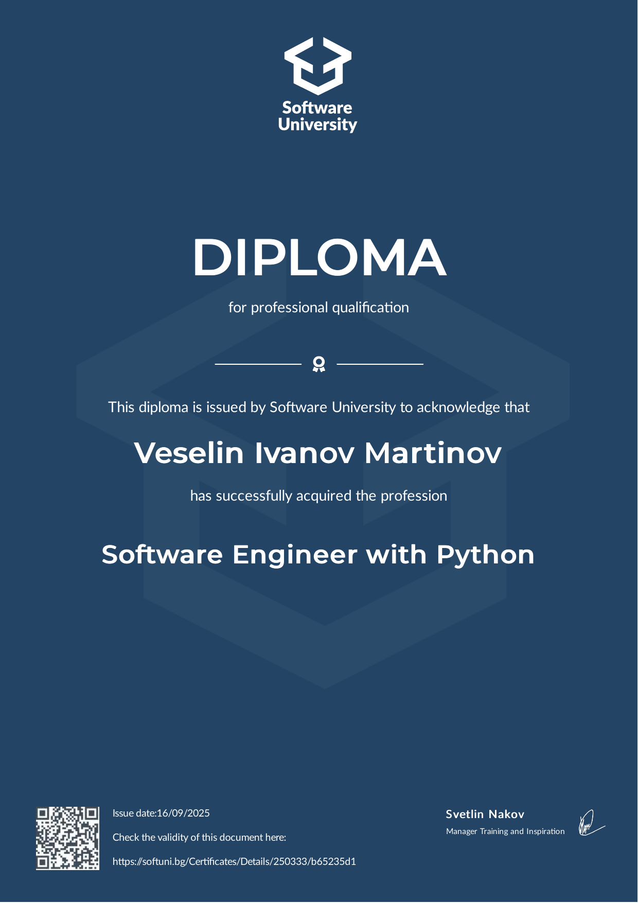 Software Engineering Diploma